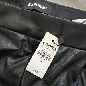 Express Vegan leather black shorts
